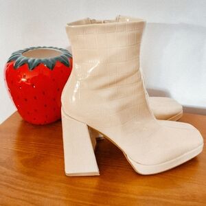 Women's Square Toe Ankle Boots